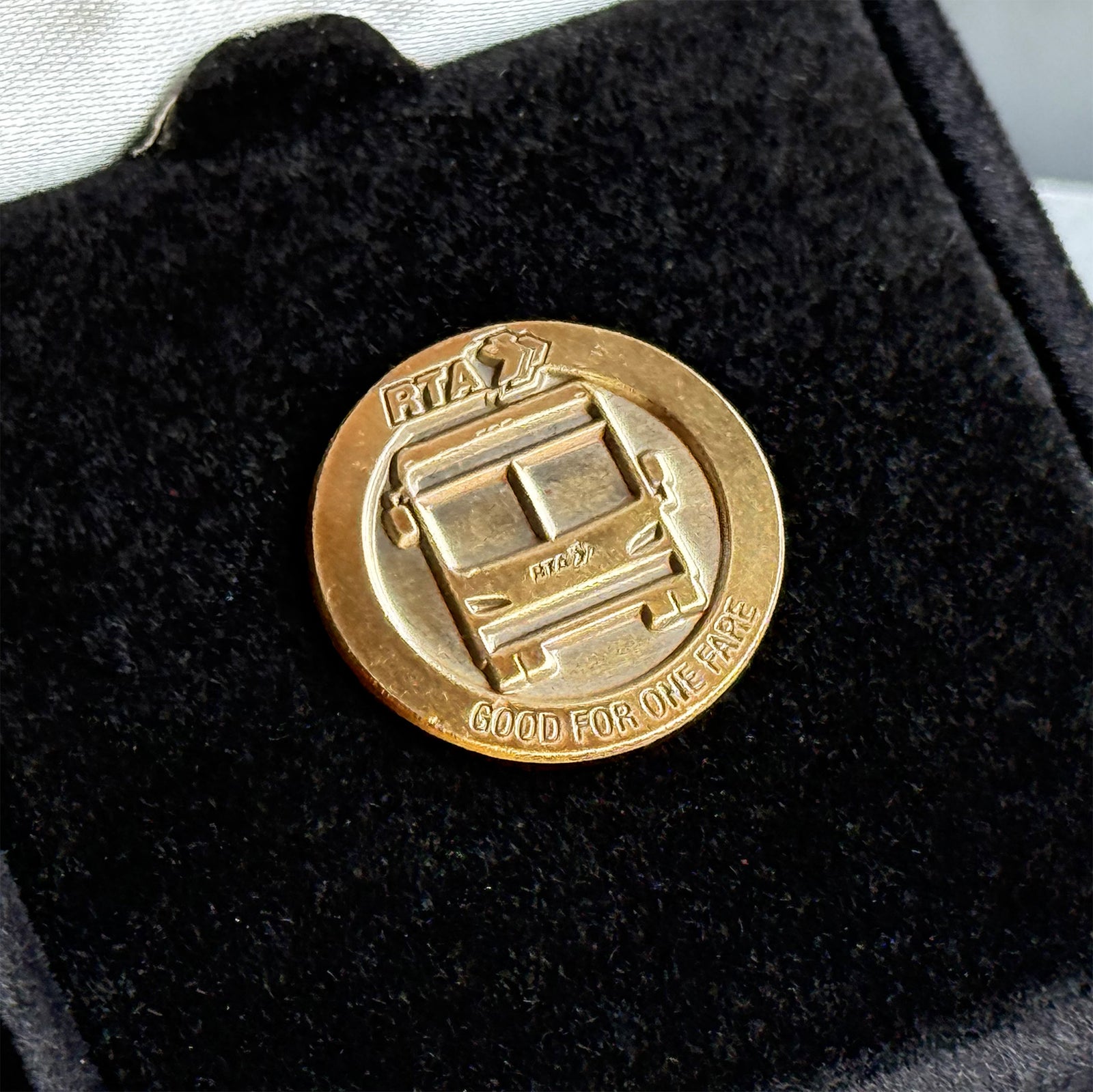 RTA Commemorative Transit Token Pin — First Edition