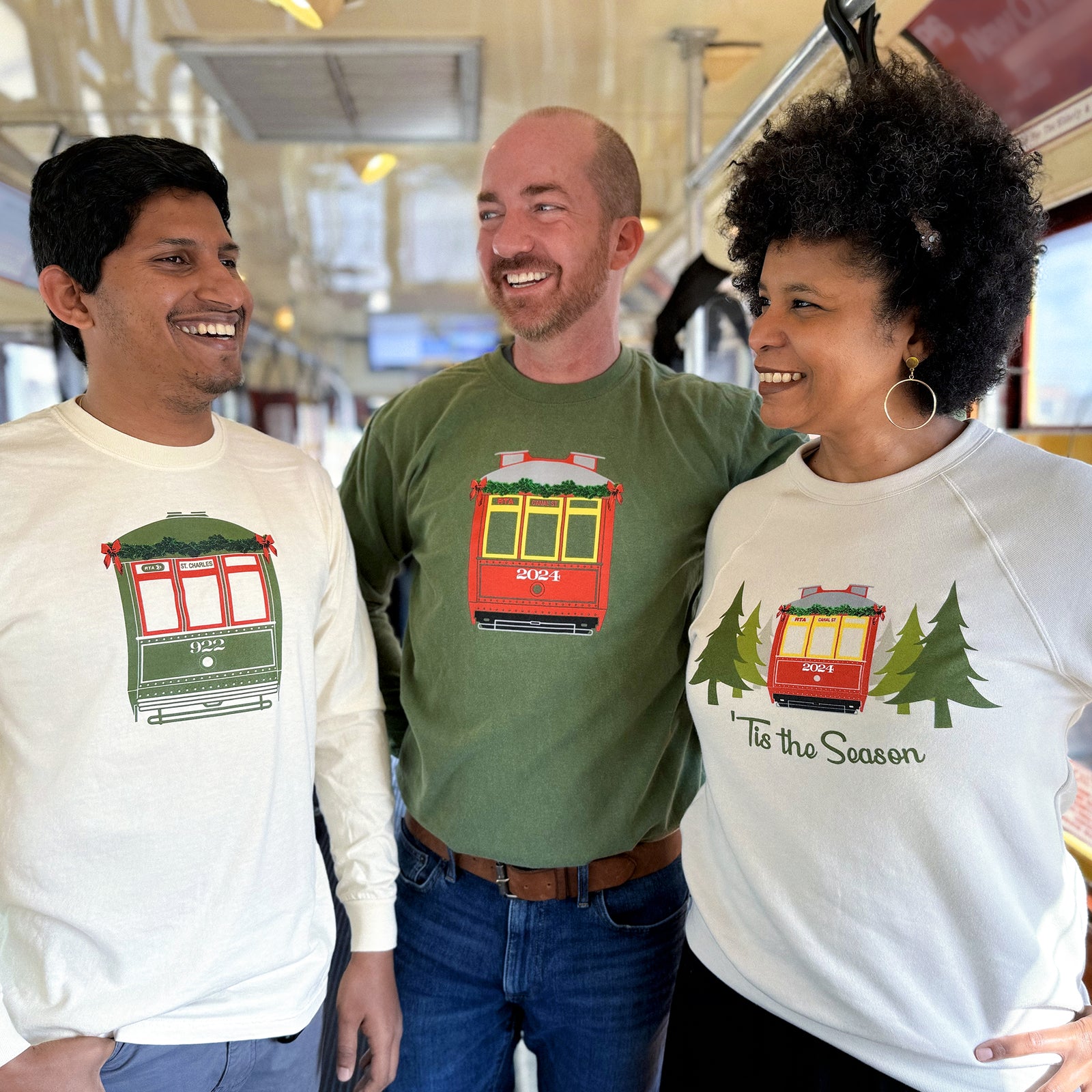Holiday Streetcar Long Sleeve, Green