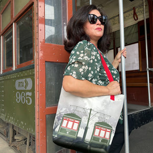 St. Charles Streetcar All-Over Print Tote